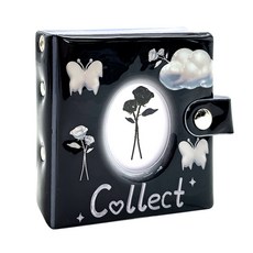 에폭시라인 1칸 속지 20매 포토카드 바인더, 1개, 구름블랙