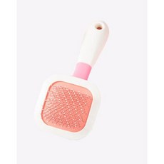 旋轉寵物針梳 貓狗清潔梳子 去毛梳 美容梳 除毛刷 狗梳 寵物梳子 旋轉針梳 旋轉梳子 貓梳, 1個, 小號粉色