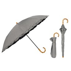 55cm 55cm Wpc UV102FRL02F66 [2026]의 양산 UVO(우보) 2단절 프릴 미니 그레이(한정색)