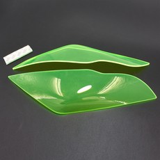 Kawasaki ZX-10R 2011-2015 專用高強度壓克力大燈護片 綠色 保護大燈 防碎石, 1個