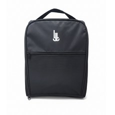 제이투엘 심플 슈즈백 신발주머니 축구 골프 배드민턴 스포츠, 블랙, 1개