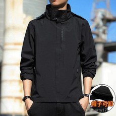 G 限量購 2025衝鋒衣男女春秋季薄款休閒夾克防水防風可拆卸運動連帽外套旅遊服 WHMQ