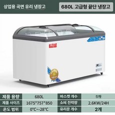 정육 냉동고 반찬가게 업소용 뷔페 냉장고 마트, 1.67m 엔드 캐비닛 [화이트], 기본 색상