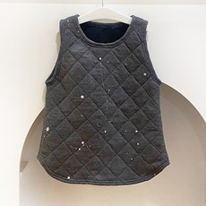 아이들 페인팅 누빔 수면조끼