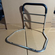 床邊扶手 床邊護欄 床扶手 起床助力器 起床輔助器 床邊扶手欄桿 床護欄 起床扶手 下床輔助, 大底座不銹鋼扶手66寬度（不帶布兜）, 1個