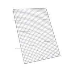 304不鏽鋼燒烤網 燒烤網篦子 方孔烤網 瀝油烤網 長方形烤肉網 烤串網 烤魚網, 1個, 長20*寬15（平片）