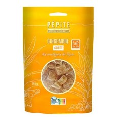 PEPITE 설탕에 절인 건생강, 4개, 250g