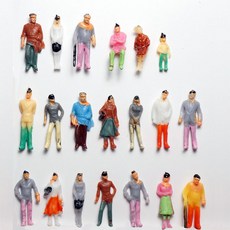 미스토토 컬러 사람 인체 모형 테라리움 디오라마 건축 재료, 1:25(약7.6cm)-4P, 1개