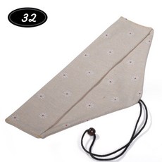 餐具收納綁繩收納袋 - 三角便攜餐具袋 刀叉湯匙筷子環保吸管收納袋 餐袋 婚禮小物, 1個, 橫開綁繩款, 小雛菊