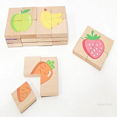 SM 과일 그림 32피스 퍼즐놀이 퍼즐장난감, 1개