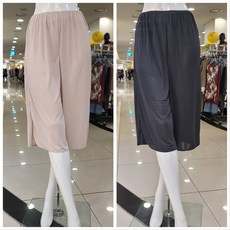 3층비비안)기본 심플롱타입 7부 여성 하프슬립 속바지HS5545(2컬러)택