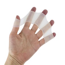 VICHARI 수영 손가락 물갈퀴 수영물갈퀴, 그린 L