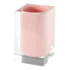 IZOD 로션 펌프 비누 디스펜서 매끄러운 데코 모던 기숙사 마리나 조리대 액세서리 레진 화이트 필수품 컬렉션, Tumbler, 화이트.