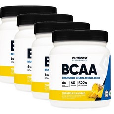 뉴트리코스트 아미노산 파우더 파인애플맛 Nutricost BCAA, 4개, 522g