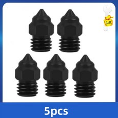 CR SE 호환 황동 도금 강철 ENDER CR10 노즐 6MM V2 CR5 구리 MK8 경질 S1, 0.4mm, 5PCS Hardened