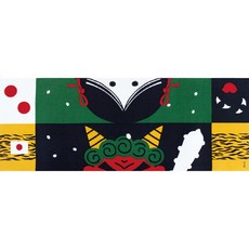 일산 검도 면수건 머리 두건 손수건 다용도 스포츠 타월 인테리어 장식 테누구이 4-10, 1개, 도깨비(오니)