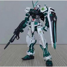 高達模型拼裝玩具強襲自由巴巴託斯獨角獸機甲拼裝積木手辦男, 收藏送支架+燈組-綠異端 雙槍, 1個