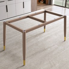 대리석 철제프레임제작 식탁다리 철제 원목식탁, 19.S 빔추가 올블랙 105-120cm