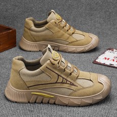 발편한 경량 남성 작업화 미끄럼방지 방수 방한 안전화 겨울용 내마모성 캐주얼 스타일 로우탑 신발