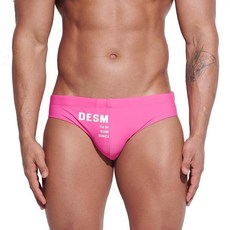 GOGOHOT 남성용 로우 웨이스트 수영 브리프 탈착식 패드 빠른 건조 수영복 해변 수영장 수영복 S3313 회색. XL