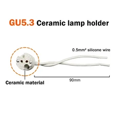 10-50pcs 저압 MR16 6W LED 스포트라이트 전구 DC 12V 24V 천장 따뜻한 라이트 각도 조절 회전 실내 조명, 01 GU5.3 ceramic base, 05 10 pcs