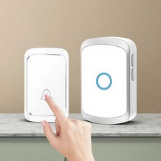 [카카로] 건전지형 스마트 무선차임벨 현관 호출벨 A58-W, 1개