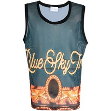 블루스카이인 펀파크 로고 프린트 탱크 탑