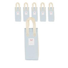 일회용 피크닉 도시락 미니 보냉백 보냉가방 쿨러백 대형 (스티커 포함), 6개, 블루
