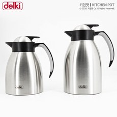 스텐 27종 진공 보온 주전자 1L 1.5L STS 304 이중 보냉 물통 물병 업소용 식당 DKL CK10 DKL CK15, 1개