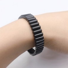 건강팔찌 자석팔찌 네오디움 커플 블랙 팔찌, 1개