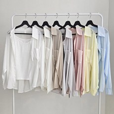 [더문풀문][간절기필수]데일리 캐쥬얼 휘뚤마뚤 마실룩 데이트룩 8color / 여리루즈핏거즈나시+셔츠setCT