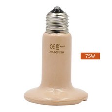 발열전구 온열 열등 1pc 반려동물 파충류 난방 램프 220V 원적외선 세라믹 이미 터 열 25W 50W 75W 100W 150W 200W