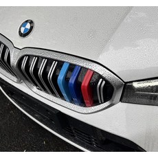 X1 X3 X4 X5 3GT 그릴 3색 스트라이프 클립형 외관 튜닝 장식 3시리즈 5시리즈 1시리즈 구형 신형, 23-24년식 3시리즈 320, 1개