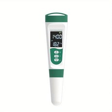 디지털 디스플레이가 휴대용 수질 테스터는 수영장 여행 캠핑 염도 온도를 측정합니다, 색상: 1. White, 1개