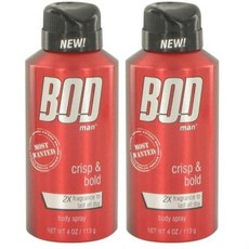 BOD man 보드맨 프래그런스 바디 스프레이 모스트원티드 8oz 2개, 8 Ounce (Pack of 2)