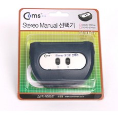 Coms 2 포트 스테레오 오디오 스위치 박스 35mm 잭 검은색 전원 필요 없음 핫 스왑 지원 TV 스피커 PC 게임 콘솔과 호환 가능
