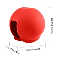 PULUZ 인스타360 X5 렌즈 케이스용 투명 다이빙 가드 실리콘 보호 캡 커버, 01 Red