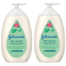 Johnsons 존슨즈 베이비 로션 알로에 & 비타민 E 미국 직배송 500ml 2개