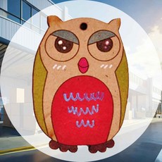 부엉이 3T 10개입 연결구멍O 방학숙제 목재아트키트 방과후놀이 소품만들기 모형완구 방과후수업