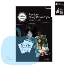 YP 30매 폼텍 고광택용지 260g 5x7 포토용지
