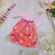 【娜這樣 生活選品】30cm娃娃服飾配件, LW-古S2紅,單套衣服（送衣架）, 1個