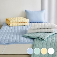 MODERN HOUSE 4면 고정밴드가 있는 시어서커 패드 슈퍼싱글 115x205 4 color 816000, 화이트