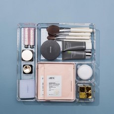 키밍 투명 서랍 정리함 트레이 수저보관함 fra*8139qb, 대형 사각