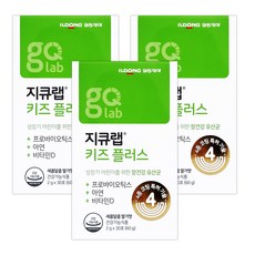 일동제약 지큐랩 키즈플러스 프로바이오틱스+아연+비타민D 30포(1개월), 60g, 3개