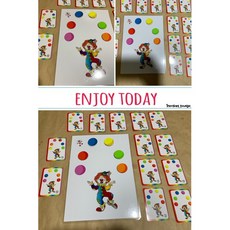 小丑彩球遊戲顏色配對教具, 1個