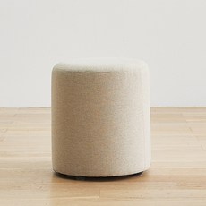 [퍼피노] 코코 원형 화장대 쿠션 스툴 의자 pn145, 오트밀