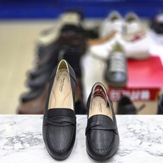 여성 4CM굽 스티치 포인트 토쉐입 몰드 로퍼 단화 3FR405 657643