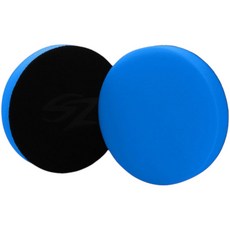 SZ 5.5吋專業黏扣海綿 藍色 細目 深色車型適用 汽車美容清潔, 1個