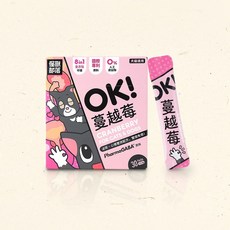 花媽寵物用品店 怪獸部落OK！益生菌 寵物益生菌 盒裝 (1.5g，30包) 腸胃保健 泌尿保健舒壓, 1個, OK！蔓越莓 盒裝 (1.5g，30包), 45ml, 泌尿健康