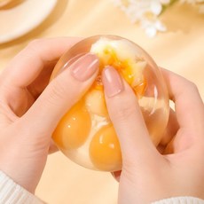 계란말랑이 달걀 노른자 뿌셔볼 말랑이 스퀴시 스트레스해소, 1개